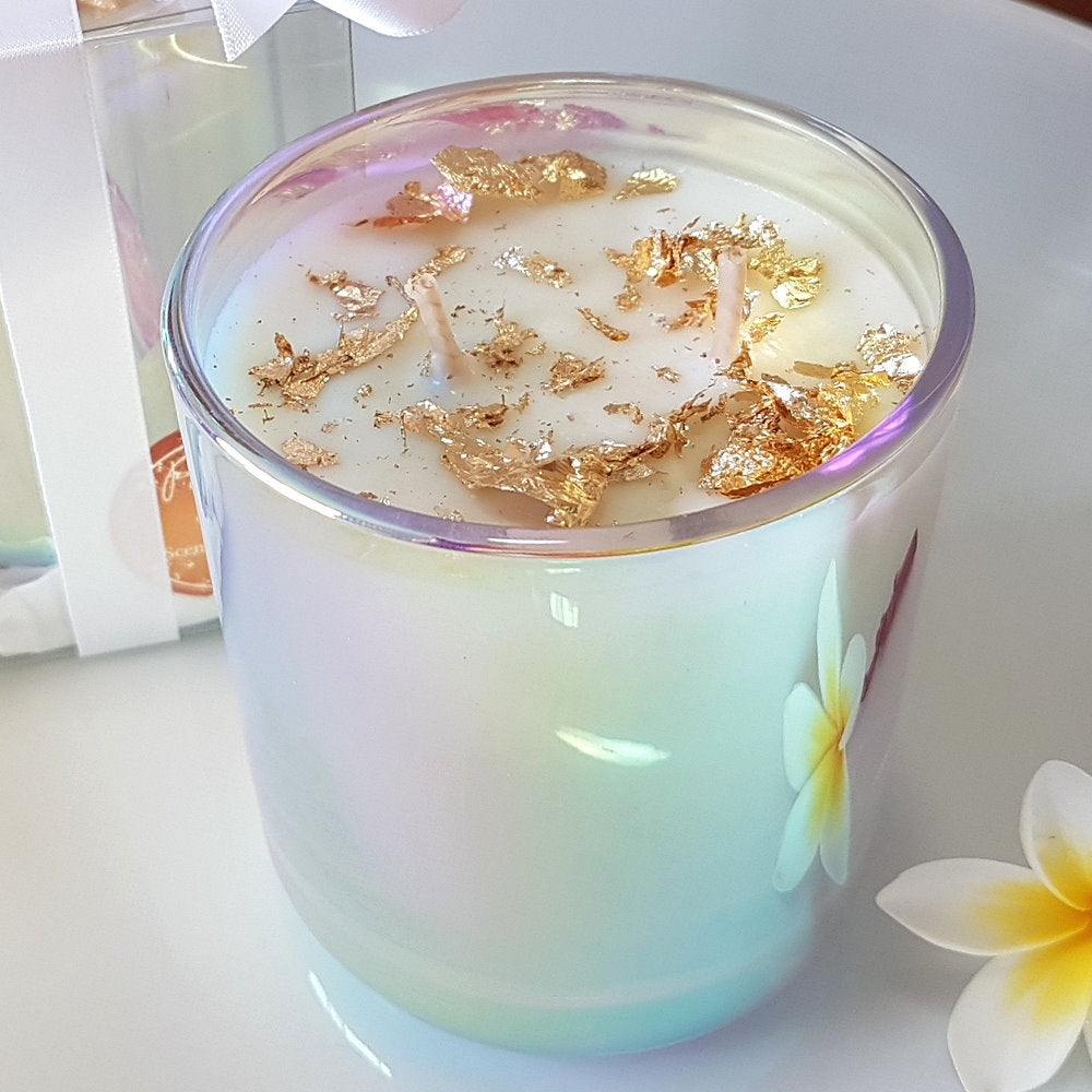 Rosy Gold Double Scented Candles Large Pearl Brown Sugar & Vanilla - Makeup Warehouse Australia 