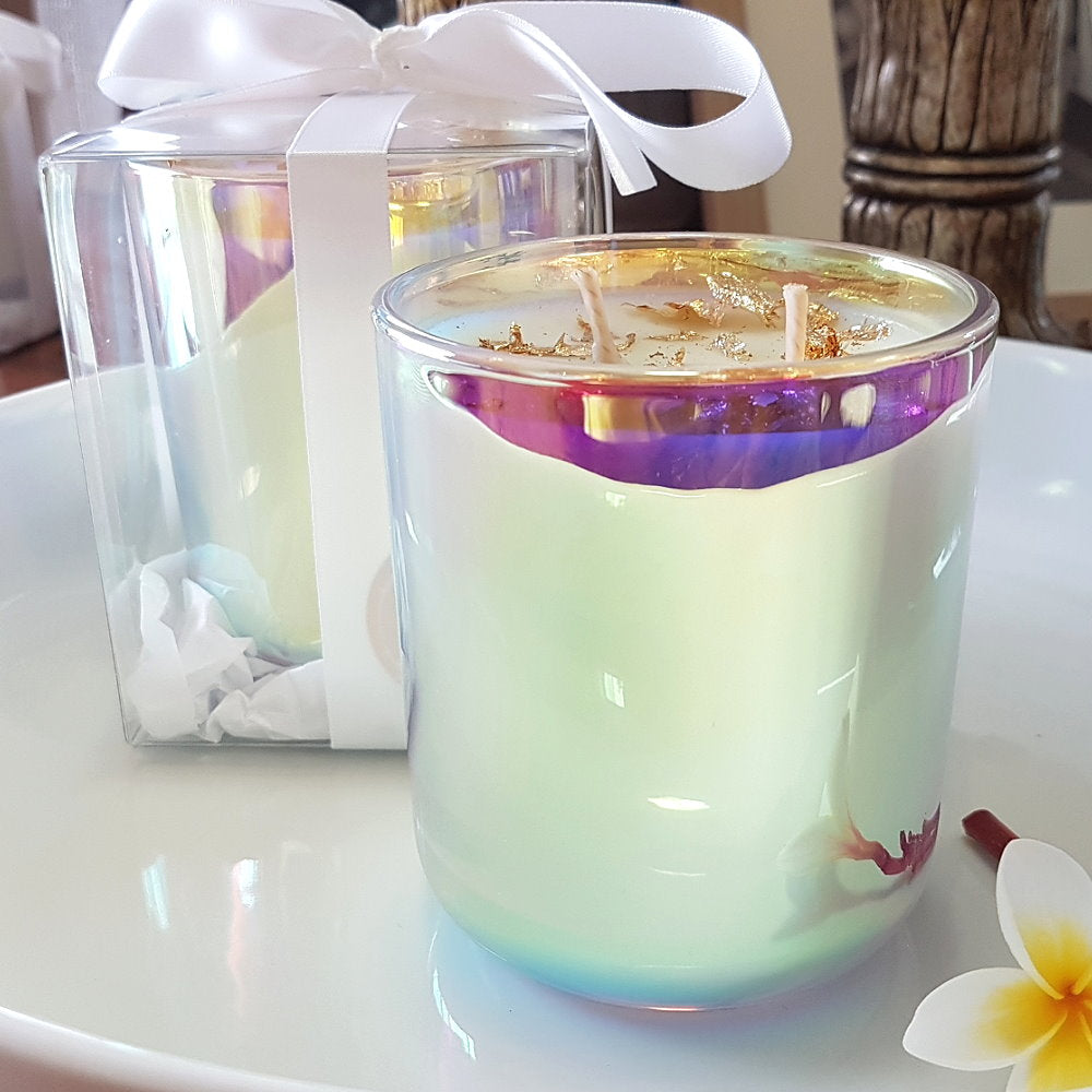 Rosy Gold Double Scented Candles Large Pearl Brown Sugar & Vanilla - Makeup Warehouse Australia