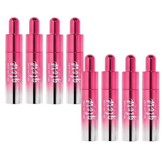 8x Revlon Kiss Glow Lip Oil 6ml 001 Proud To Be Pink