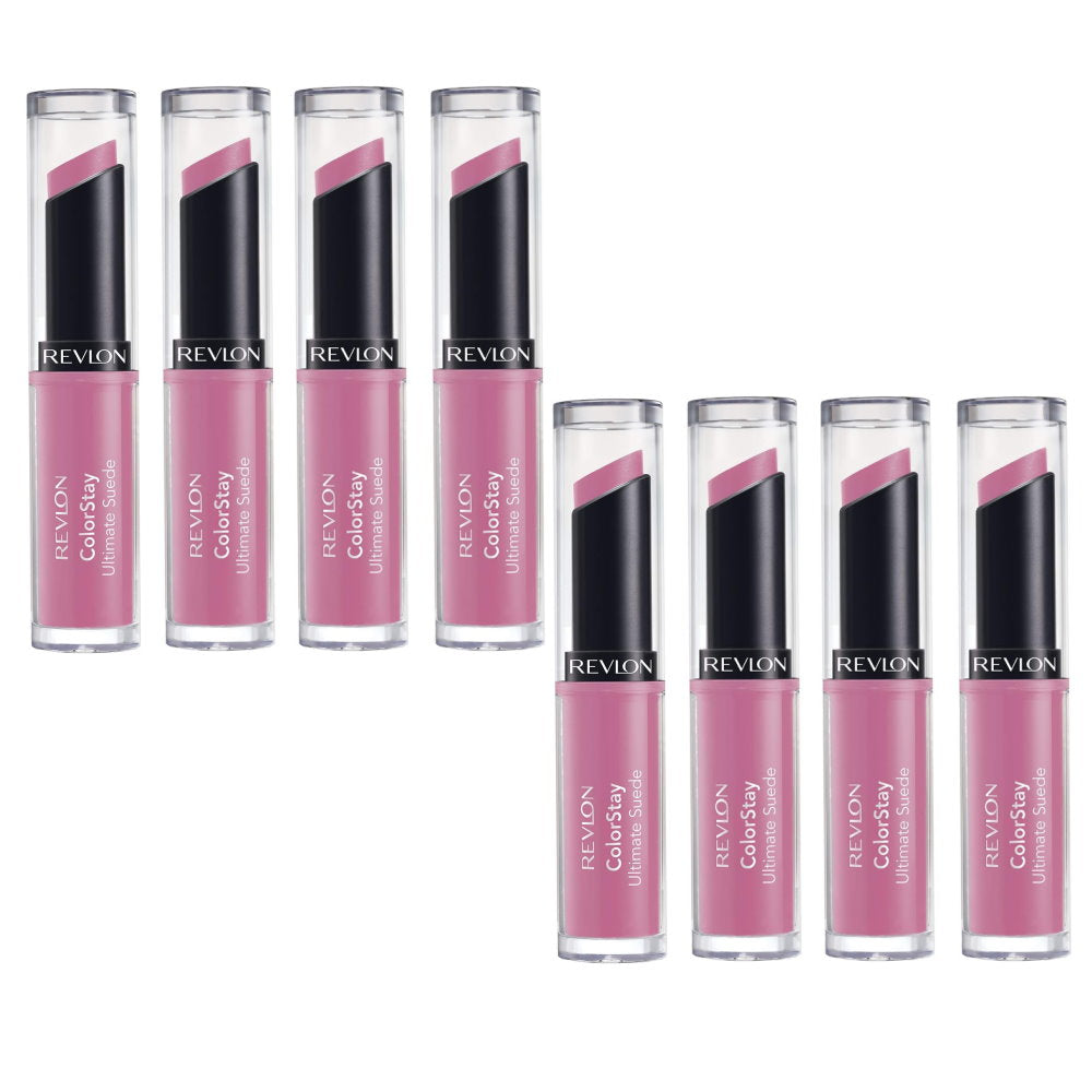 8x Revlon ColorStay Ultimate Suede Lipstick 2.55g 001 Silhoutte