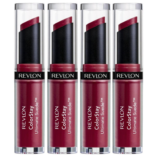 4x Revlon ColorStay Ultimate Suede Lipstick 2.55g 002 Ingenue