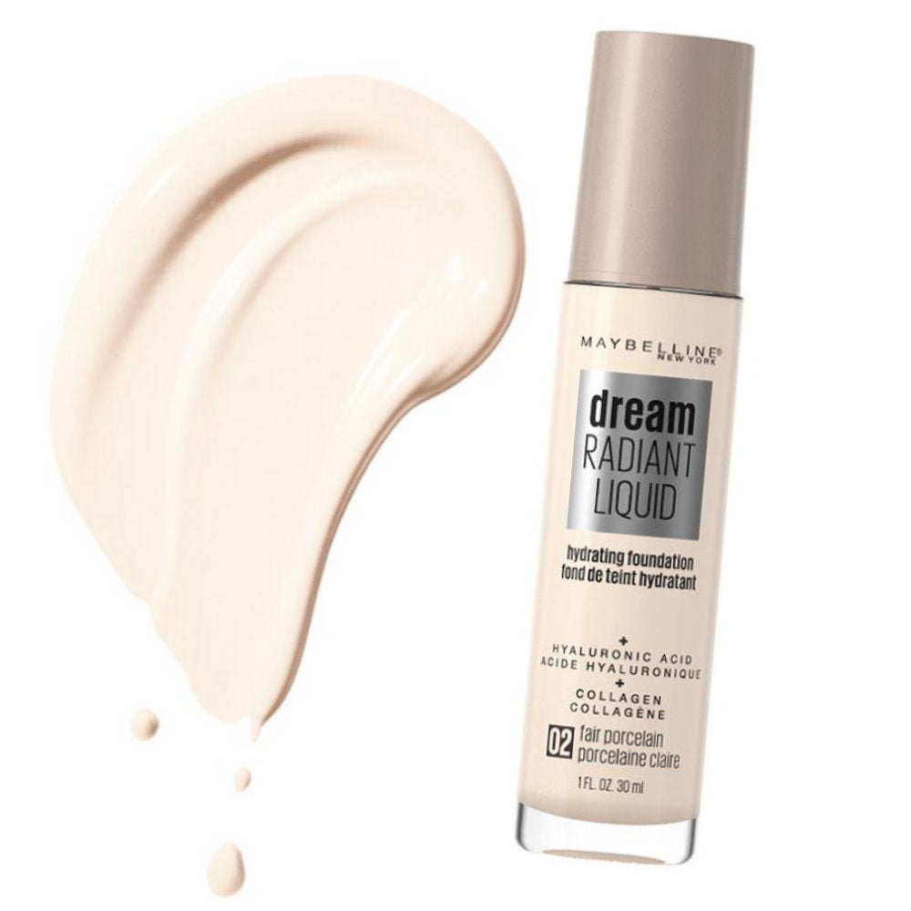 Maybelline Dream Radiant Liquid Foundation 30ml 02 Fair Porcelain