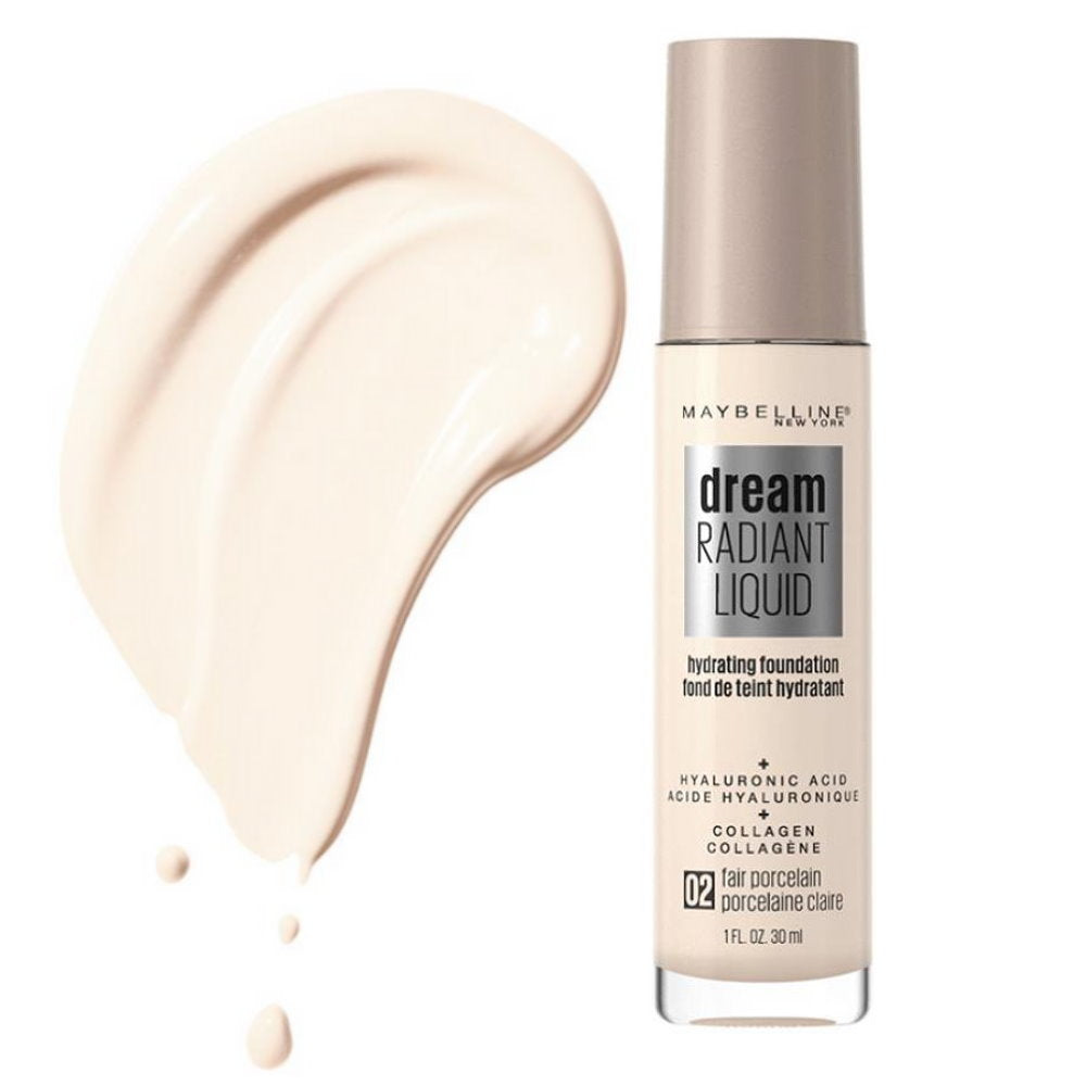 Buy Maybelline Dream Radiant Liquid Foundation 02 Fair Porcelain - Makeup Australia Online Warehouse Store