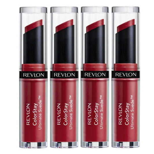 4x Revlon ColorStay Ultimate Suede Lipstick 2.55g 080 Fashionista