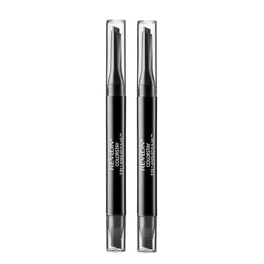 2x Revlon Colorstay 2 in 1 Angled Kajal Eyeliner 101 Onyx