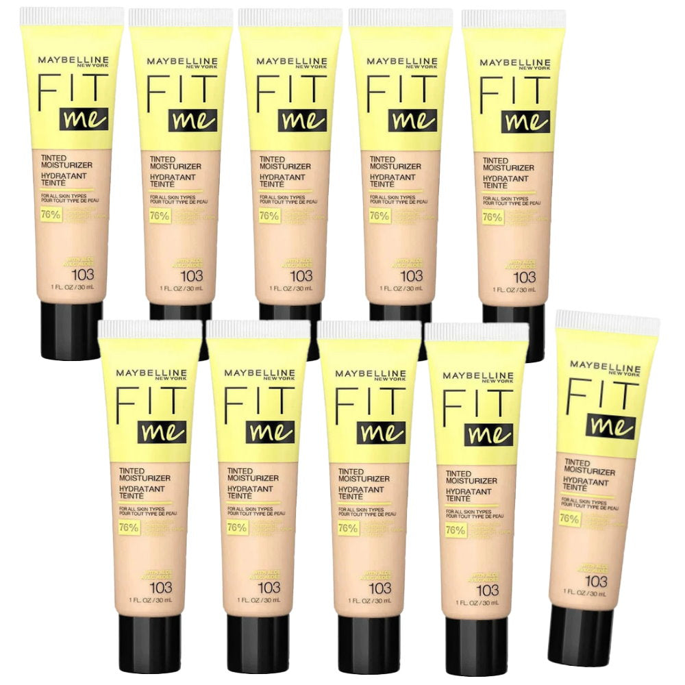 10x Maybelline Fit Me Tinted Moisturizer - 103 with Aloe