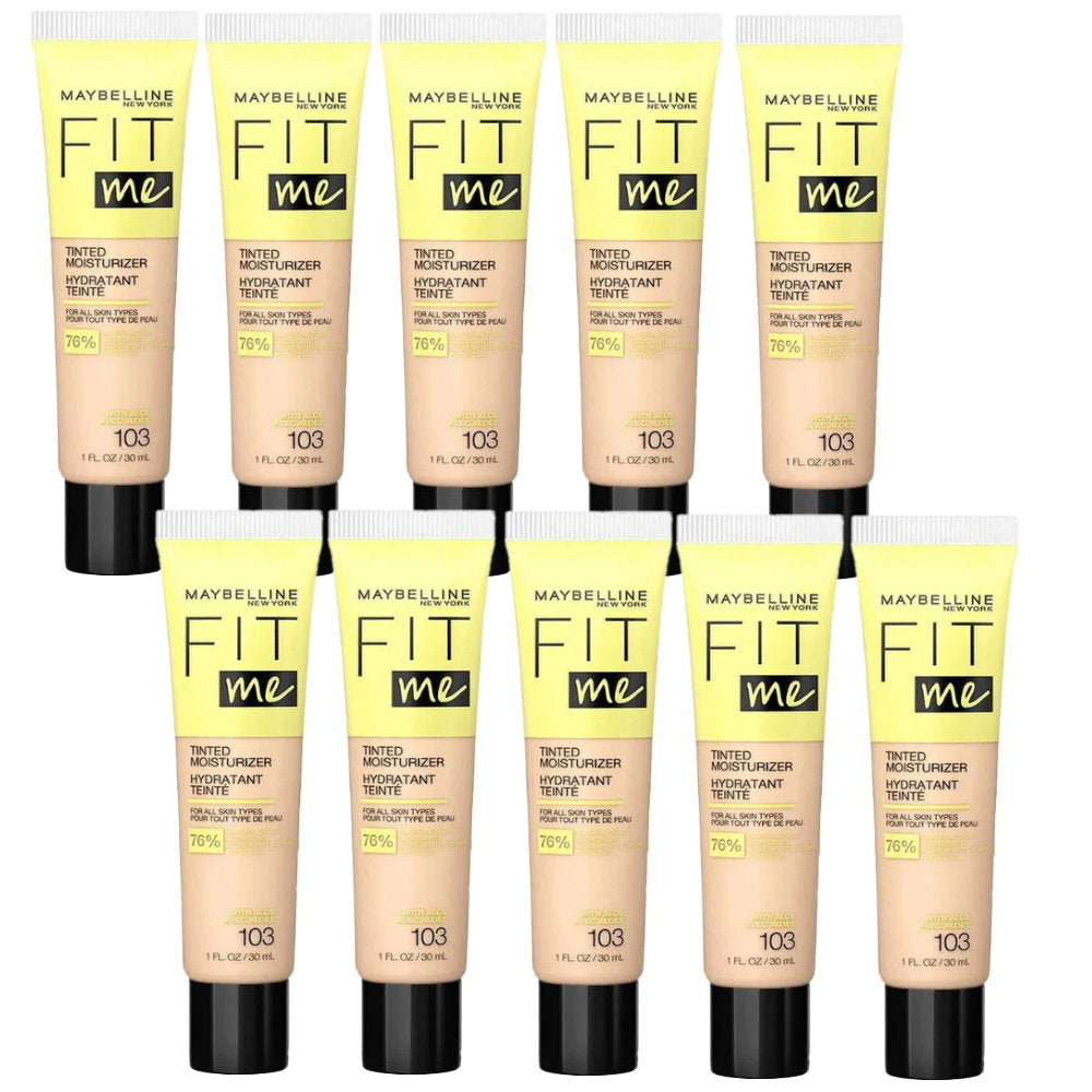 10x Maybelline Fit Me Tinted Moisturizer - 103 with Aloe