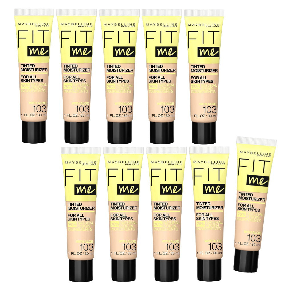 10x Maybelline Fit Me Tinted Moisturizer - 103 with Aloe