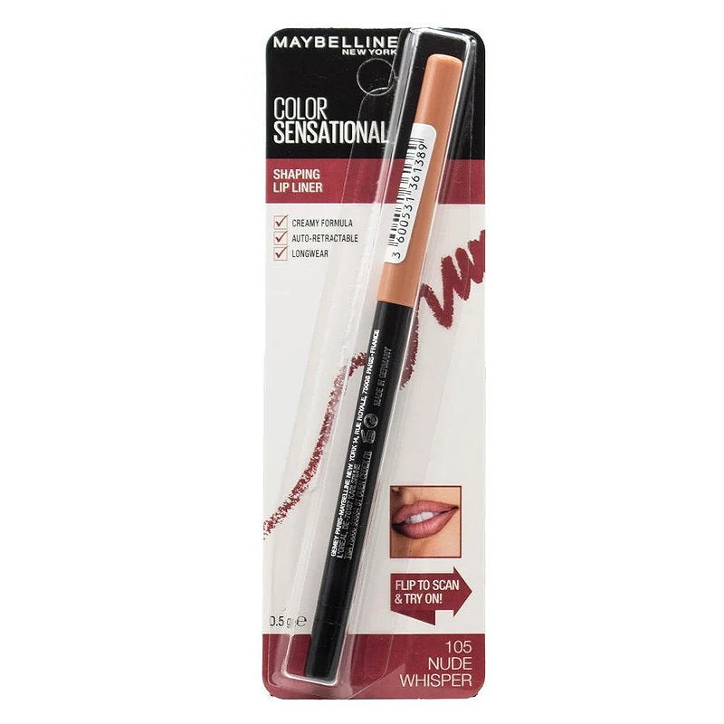 6x Maybelline Color Sensational Shaping Lip Liner - 105 Nude Whisper