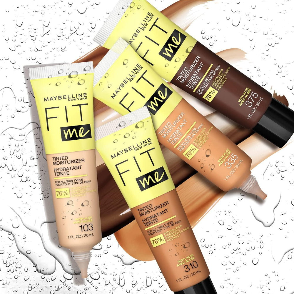 6x Maybelline Fit Me Tinted Moisturizer with Aloe 30ml 120 (carded)