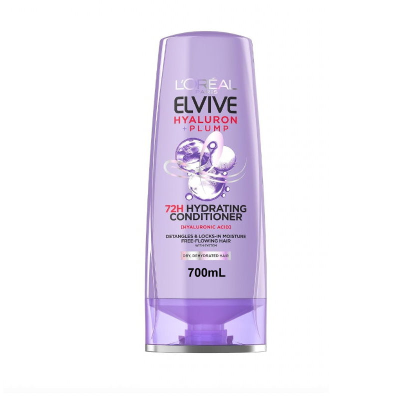 6x L'Oreal Paris Elvive Hyaluron Plump Hydrating Conditioner 700mL