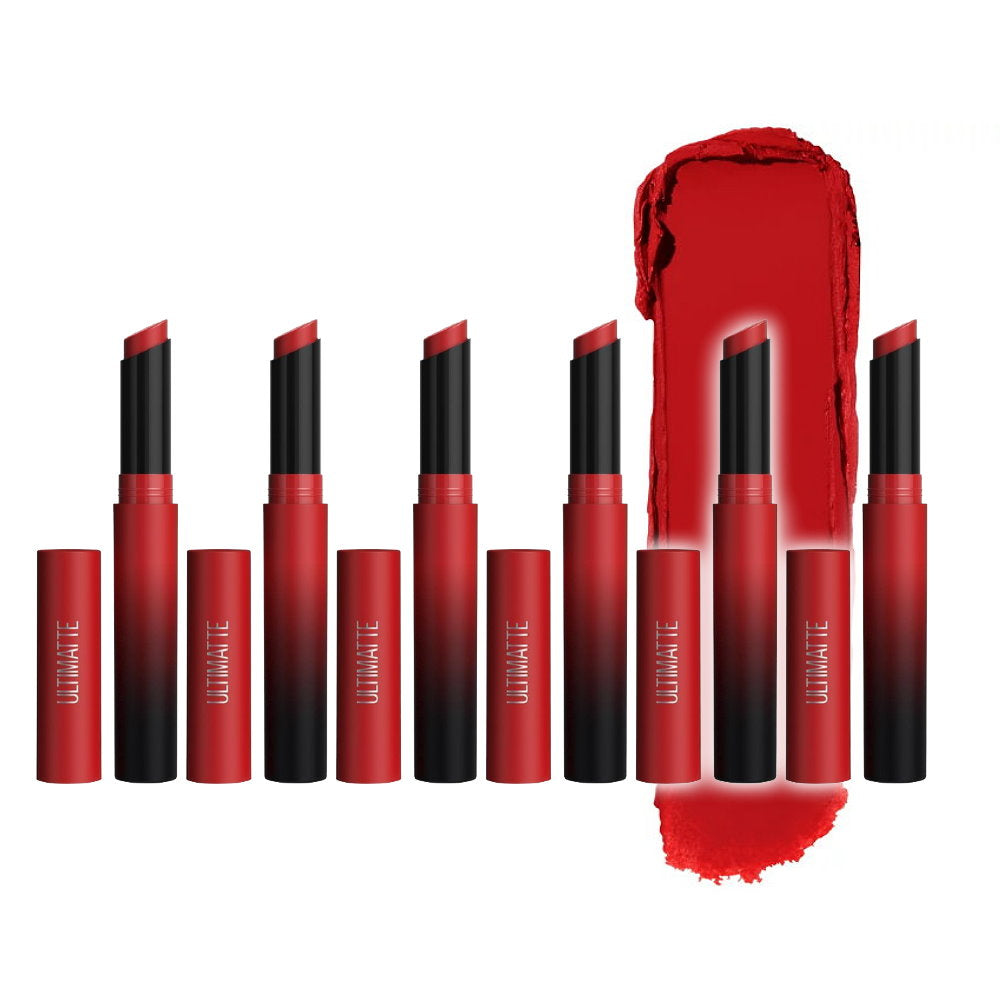 6pk Maybelline Color Sensational Ultimatte Matte Slim Lipstick 199 More Ruby - Makeup Australia Buy Now