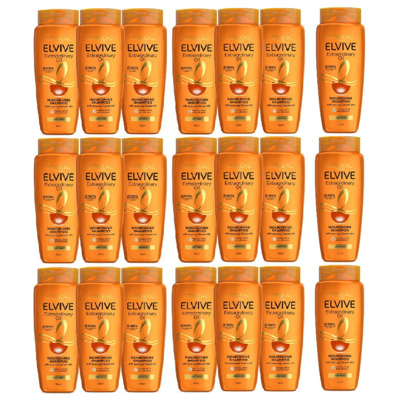 21pk L'Oreal Paris Elvive Extraordinary Oil Nourishing Shampoo 700mL