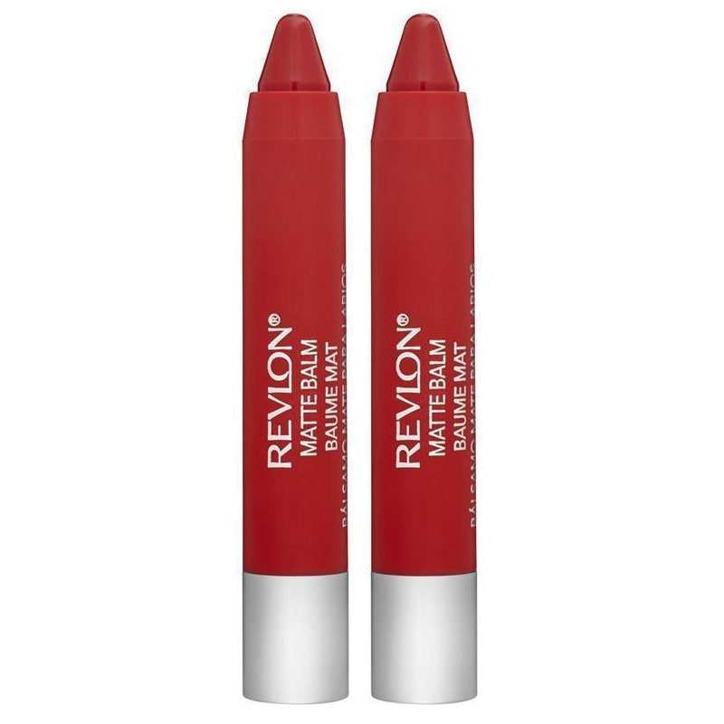 2x Revlon Colorburst Matte Lip Balm 2.7g 240 Striking