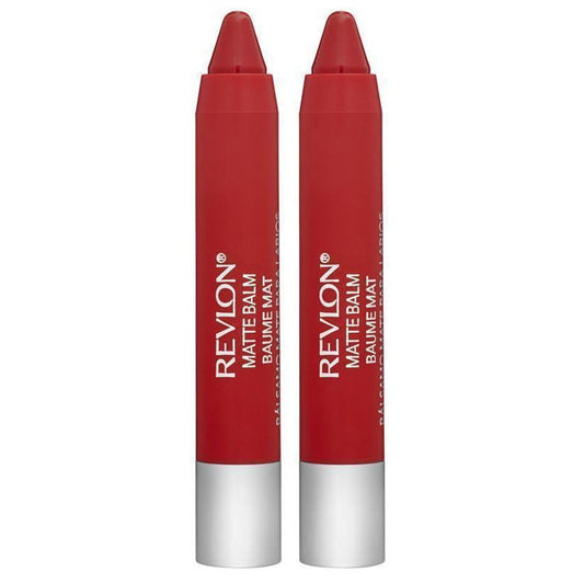 2x Revlon Colorburst Matte Lip Balm 2.7g 240 Striking