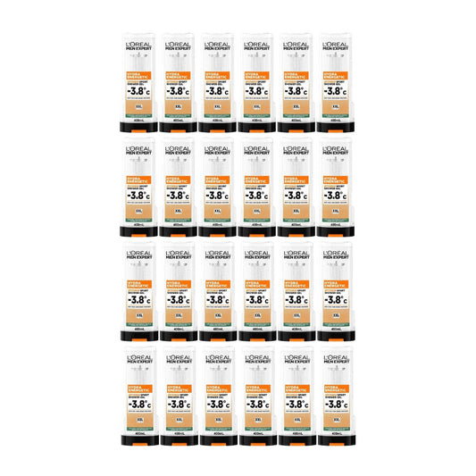 24x L'Oreal Men Expert Hydra Energetic Extreme Sport Shower Gel 400ml