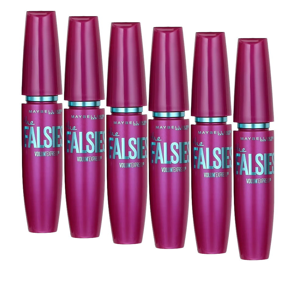 6x Maybelline the Falsies Volum Express Mascara - 280 Blackest Black