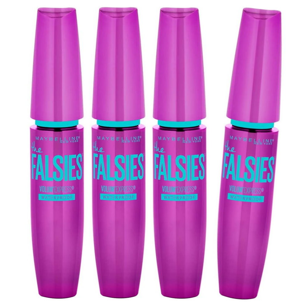 4pk Maybelline the Falsies Volum Express Mascara 291 Very Black Waterproof - Makeup Australia Online