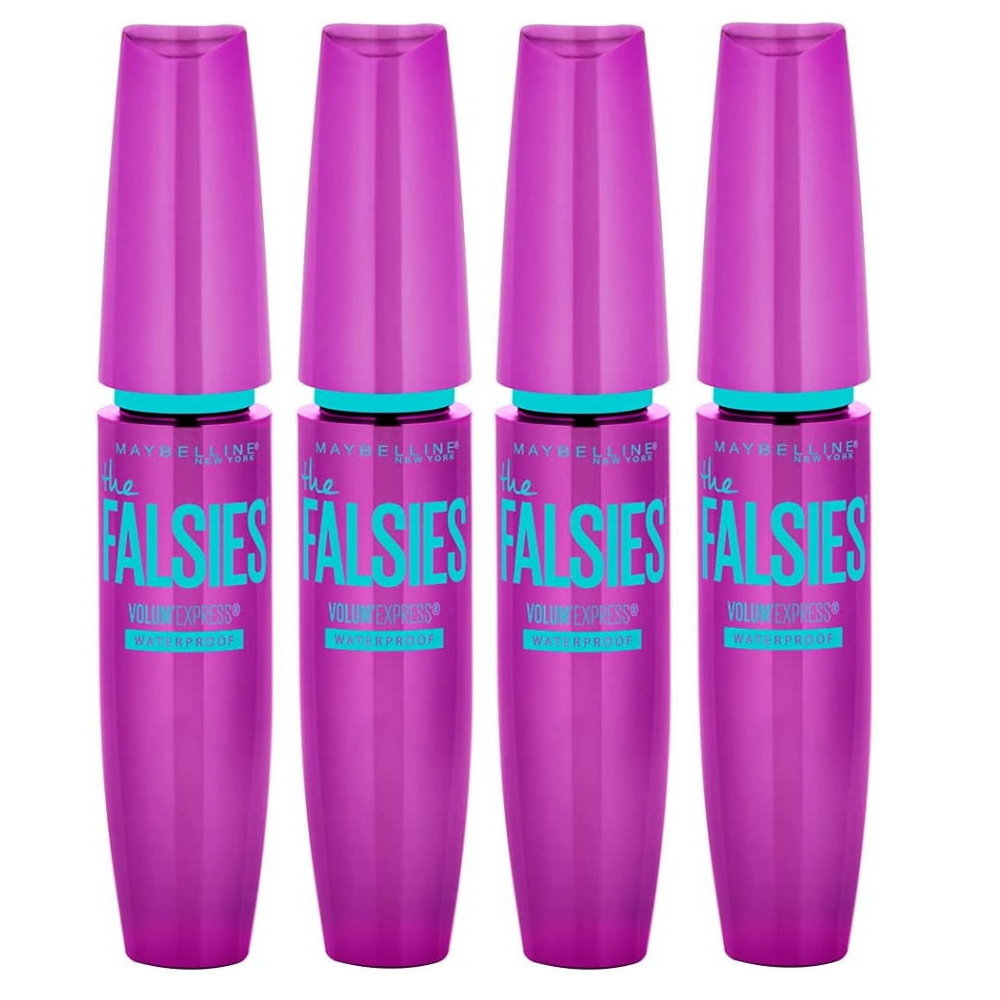 4pk Maybelline the Falsies Volum Express Mascara 291 Very Black Waterproof - Makeup Australia Online