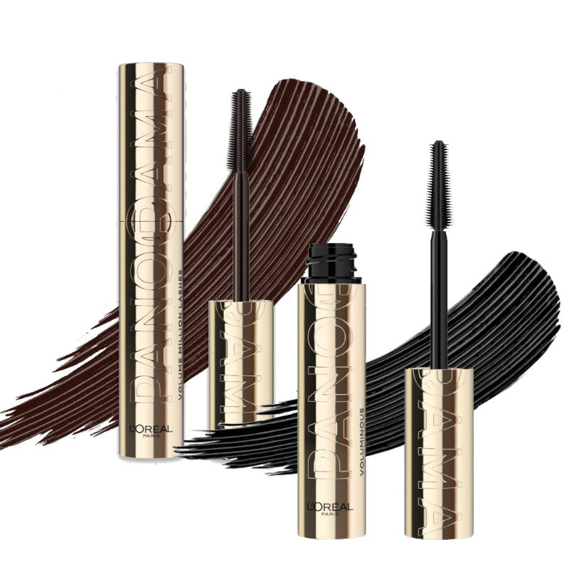 2pk SET L'Oreal Panorama Million Lashes Mascara - Brown plus Black