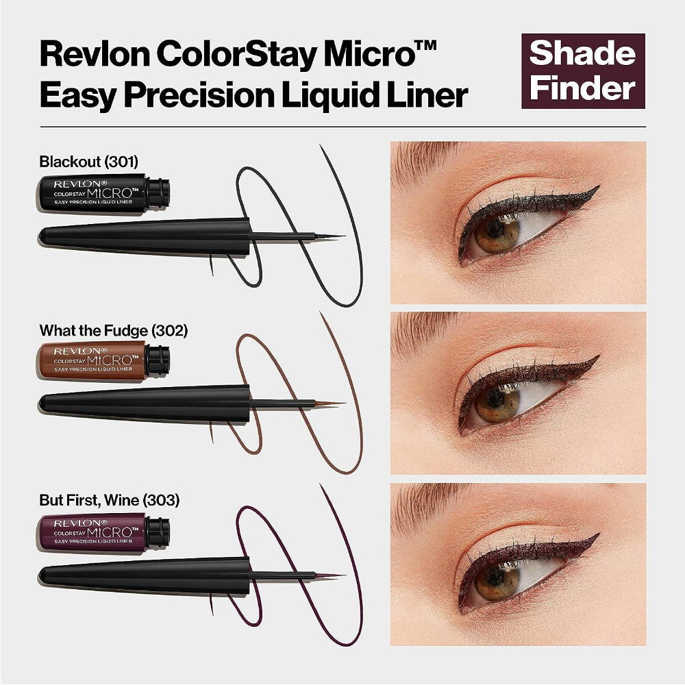 Revlon ColorStay Micro Easy Precision Liquid Eye Liner 1.7ml 302 What The Fudge