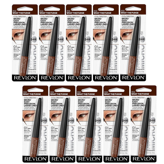 10x Revlon ColorStay Micro Easy Precision Liquid Eye Liner 1.7ml 302 What The Fudge