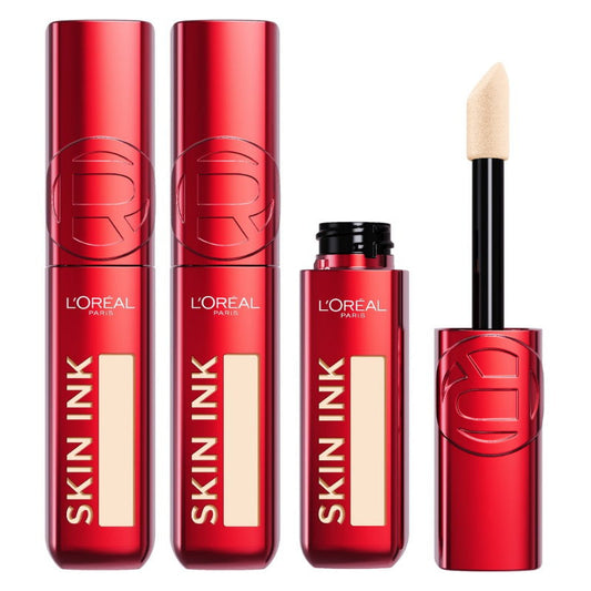 L'Oreal Skin Ink makeup products on a white background Makeup Warehouse Australia