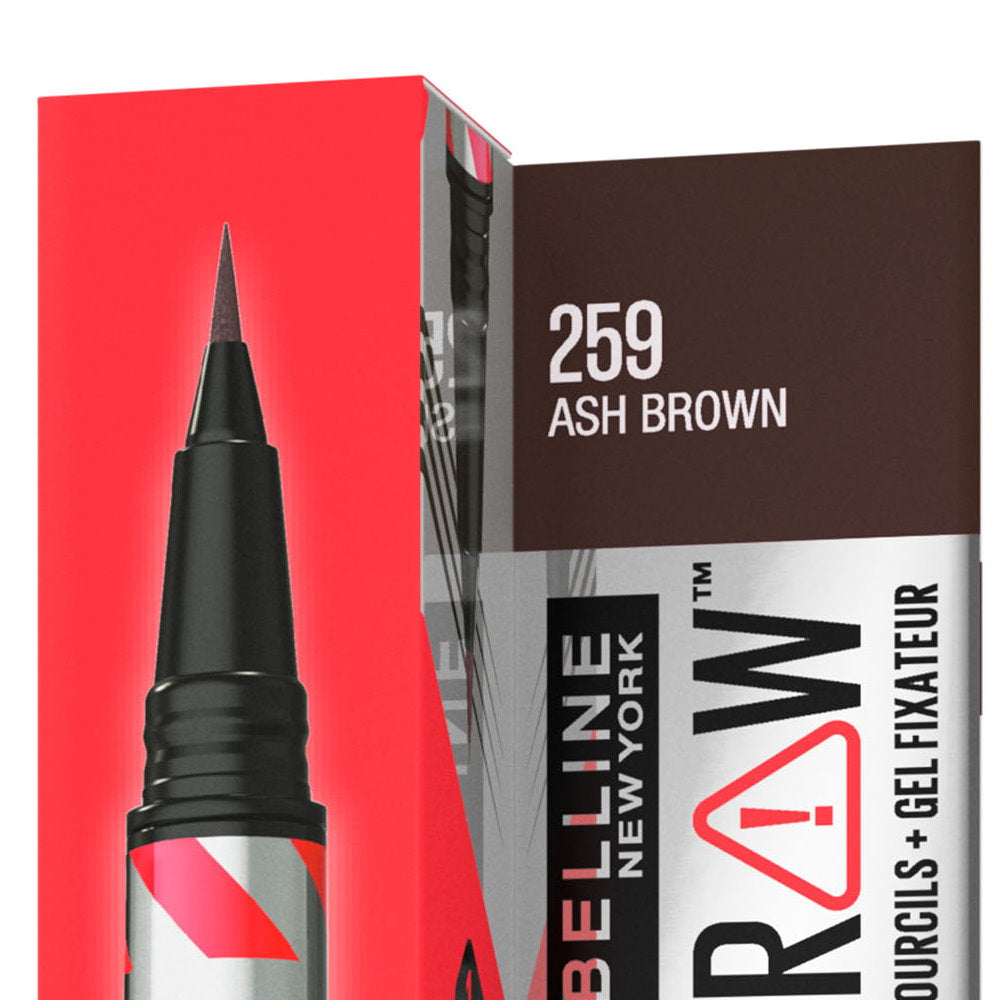 Maybelline Build A Brow 2 in 1 Pen Sealing Gel Eyebrow 259 Ash Brown