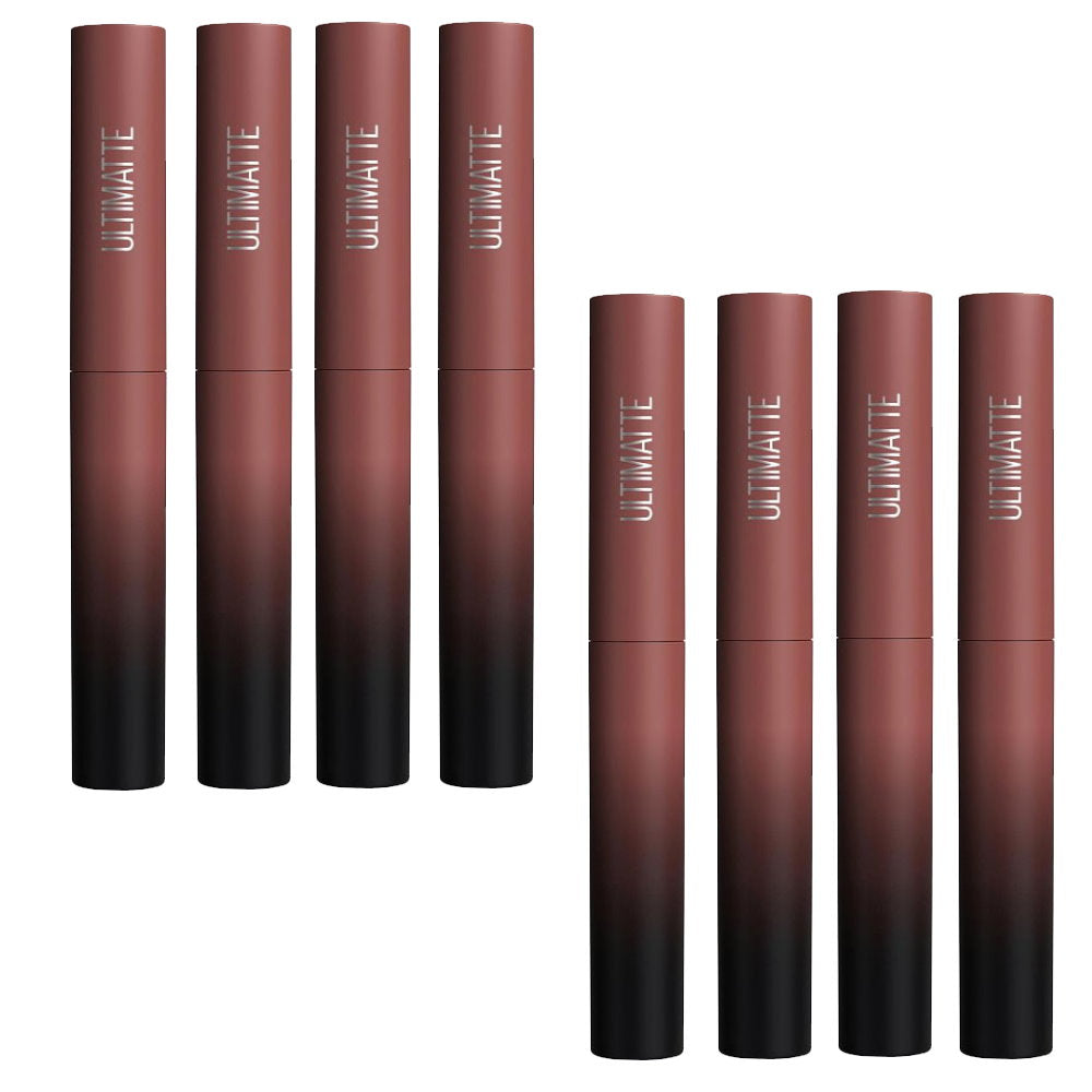 8x Maybelline Color Sensational Ultimatte Matte Slim Lipstick 388 More Mocha