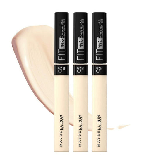 3x Maybelline Fit Me Natural Coverage Concealer 05 Ivory