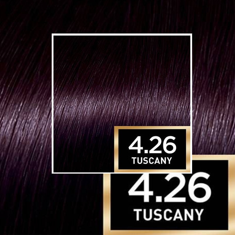 3x L'Oreal Paris Preference Permanent Hair Colour 4.26 Tuscany Pure Burgandy Cool Violet