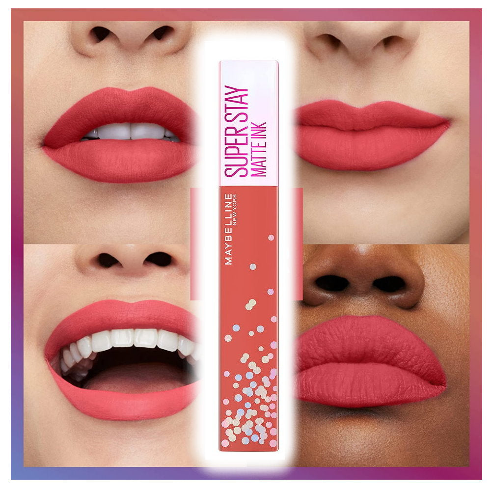 Shop Online Makeup Warehouse - Maybelline SuperStay Matte Ink Liquid Lipstick Coral pink - 400 Show Runner