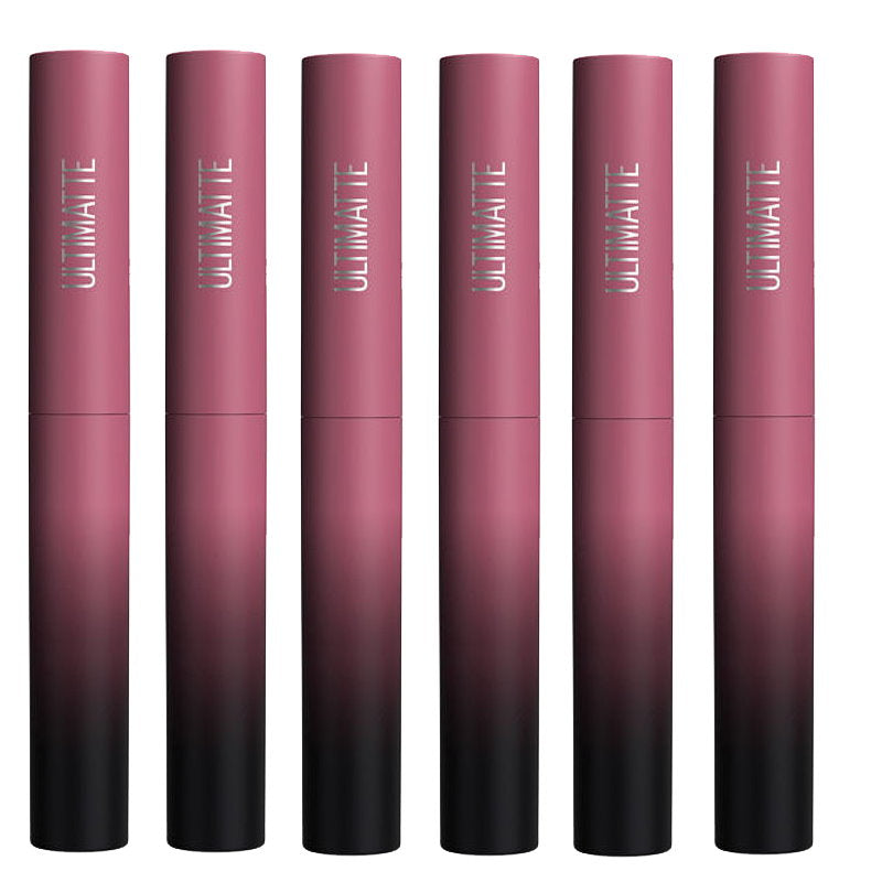 6x Maybelline Color Sensational Ultimatte Matte Slim Lipstick 599 More Mauve