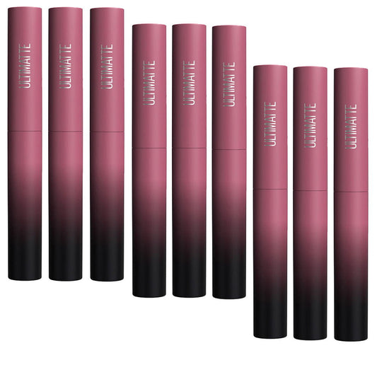 9x Maybelline Color Sensational Ultimatte Matte Slim Lipstick 599 More Mauve