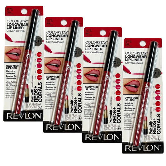 4x Revlon ColorStay Longwear Lip Liner 675 Red Rouge