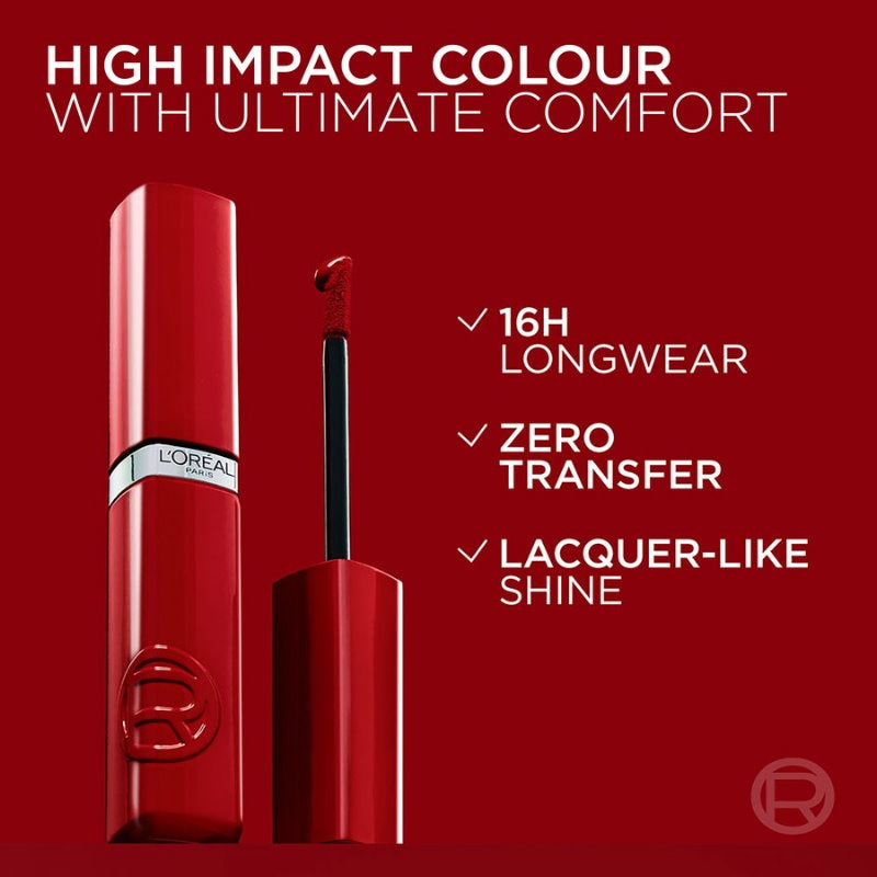 3x L'Oreal Paris Infallible Lacque Resistance Liquid Lipstick 4ml 635 Worth It Medium
