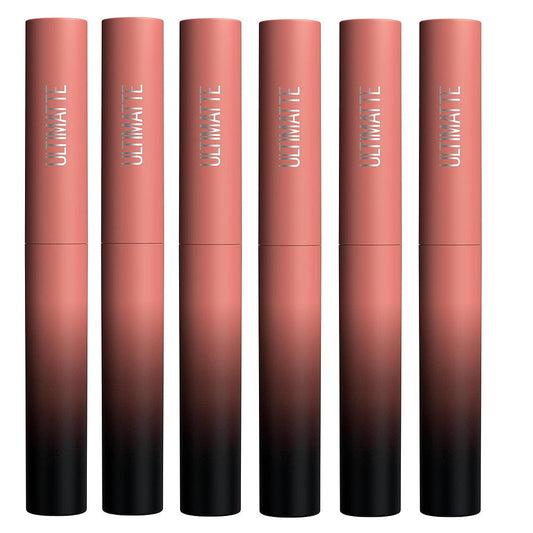 6x Maybelline Color Sensational Ultimatte Matte Slim Lipstick 699 More Buff