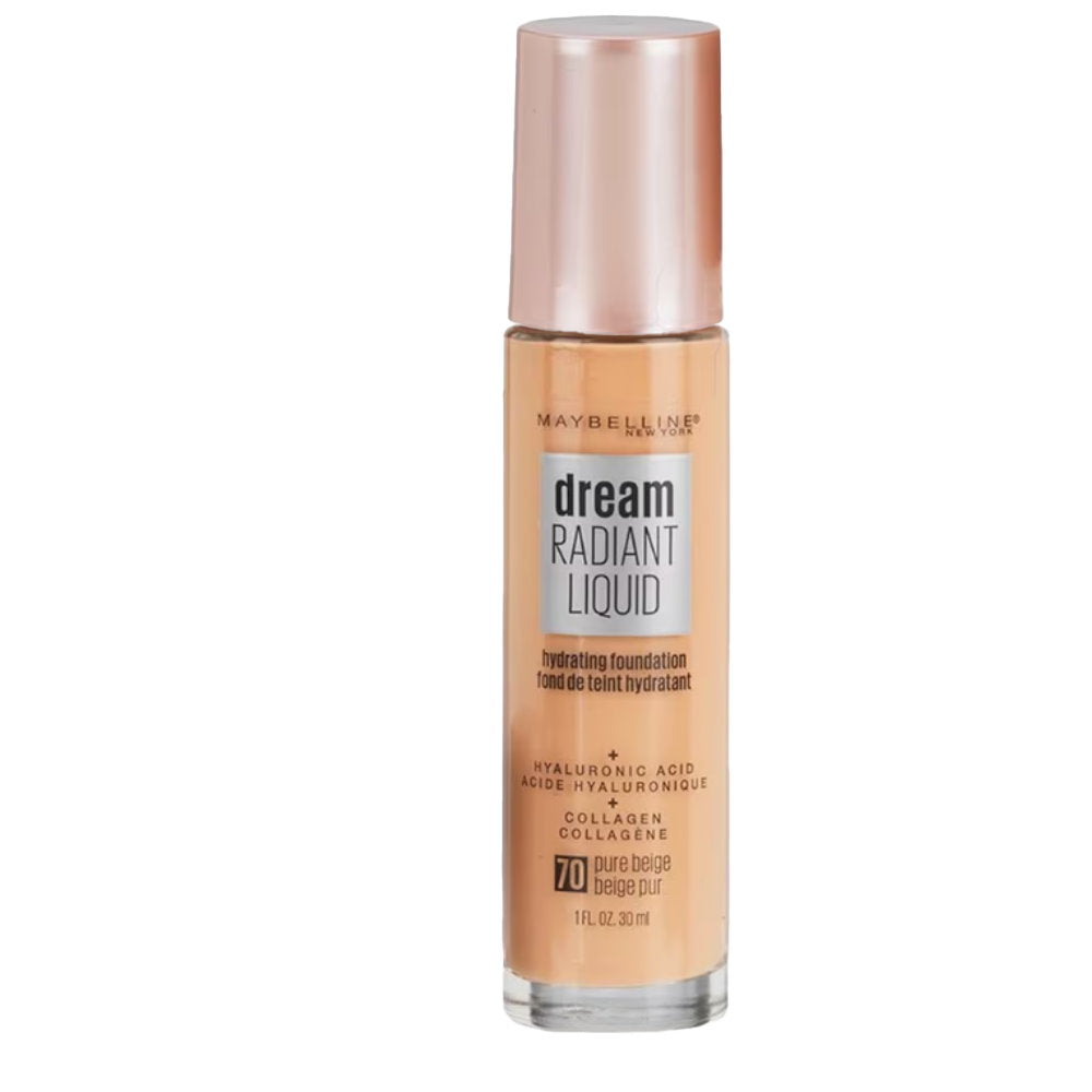 8x Maybelline Dream Radiant Liquid Hydrating Foundation - 70 Pure Beige