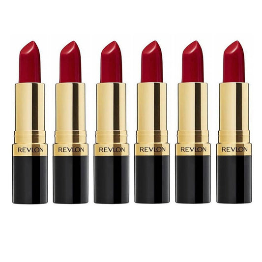 6x Revlon Super Lustrous Lipstick 740 Certainly Red