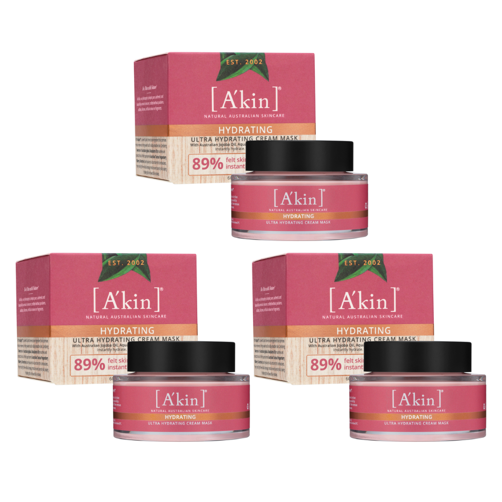 3x Akin Ultra Hydrating Cream Mask 60g