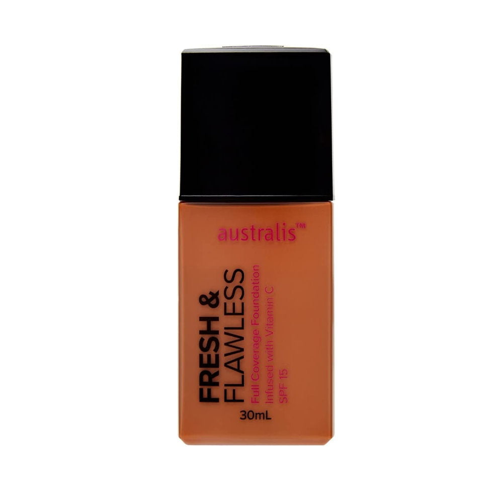 Australis Fresh & Flawless Full Coverage Foundation SPF 15 Deep Tan