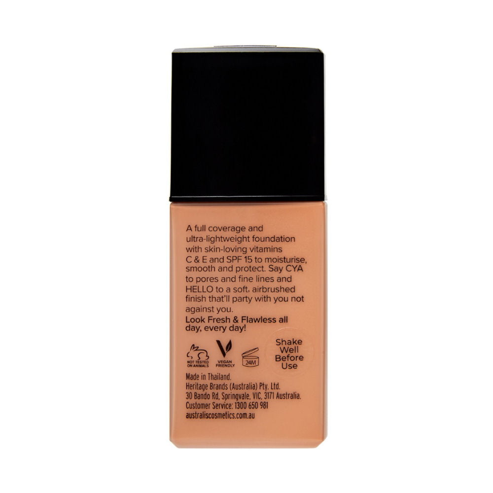 Australis Fresh & Flawless Full Coverage Foundation SPF 15 Medium Beige