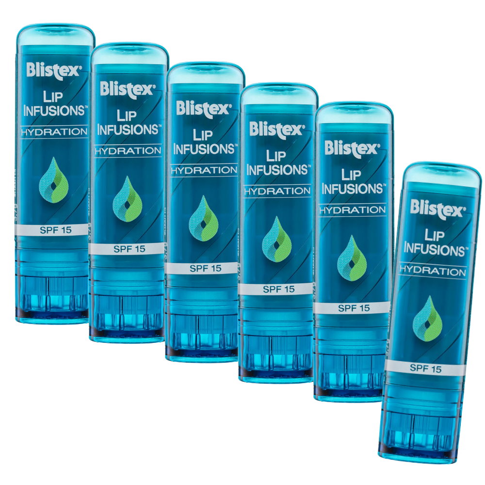 6x Blistex Lip Infusions Spf15 Hydration 3.7g