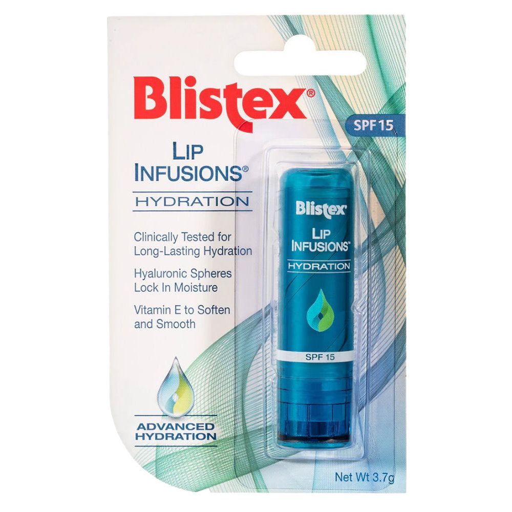 12x Blistex Lip Infusions Spf15 Hydration 3.7g