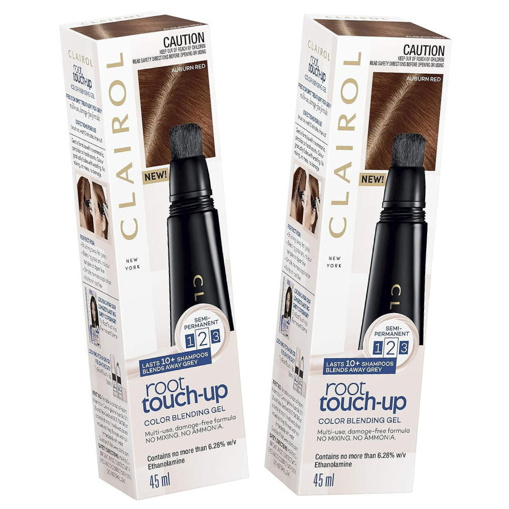 2x Clairol Root Touch-up Semi Permanent Color Blending Gel 45ml Auburn Red