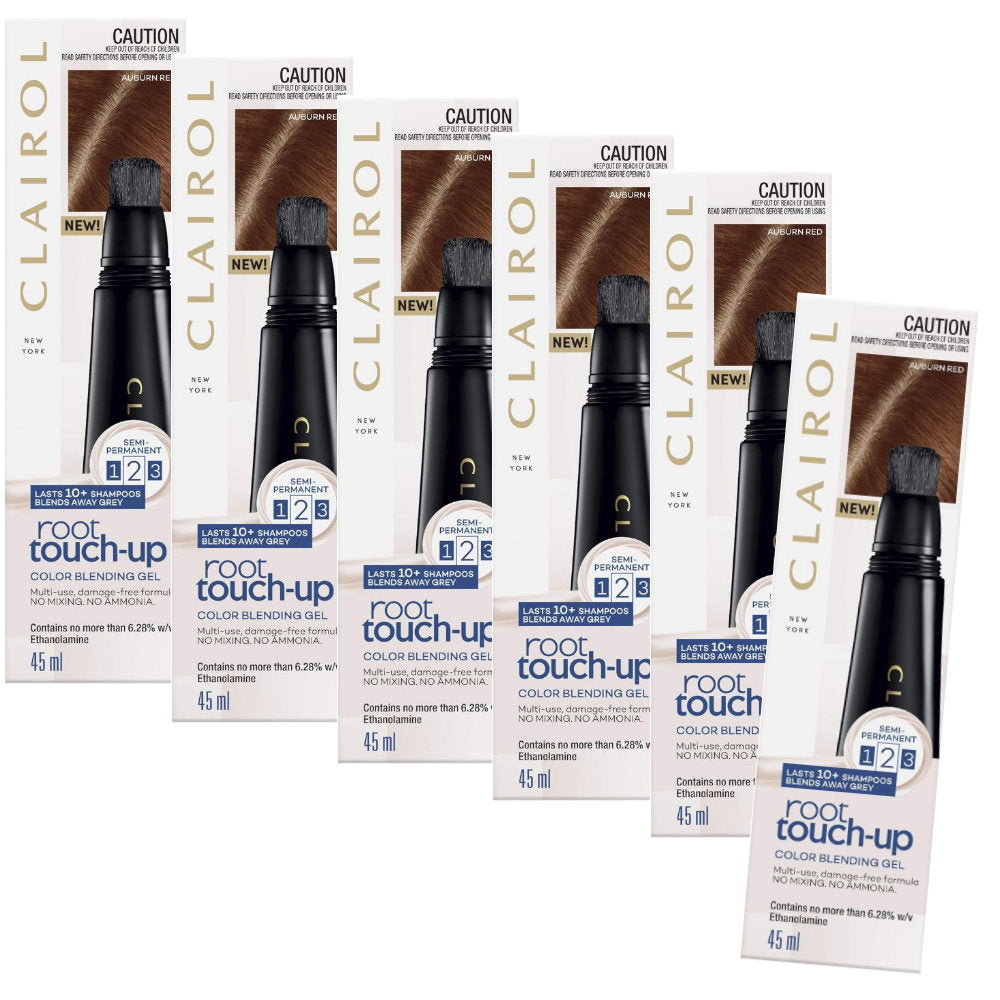 6x Clairol Root Touch-up Semi Permanent Color Blending Gel 45ml Auburn Red