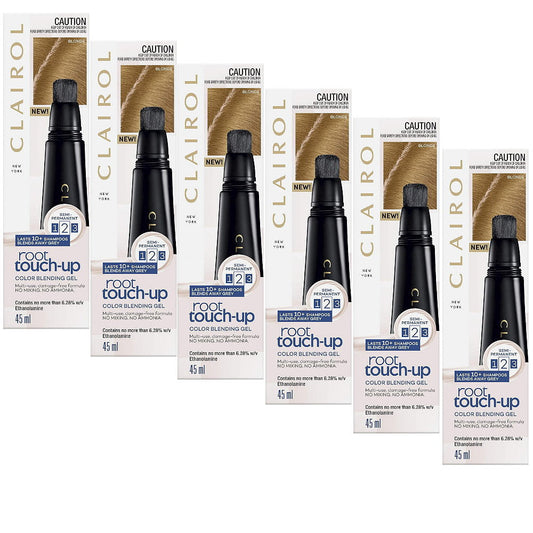 6x Clairol Root Touch-up Semi Permanent Color Blending Gel 45ml Blonde