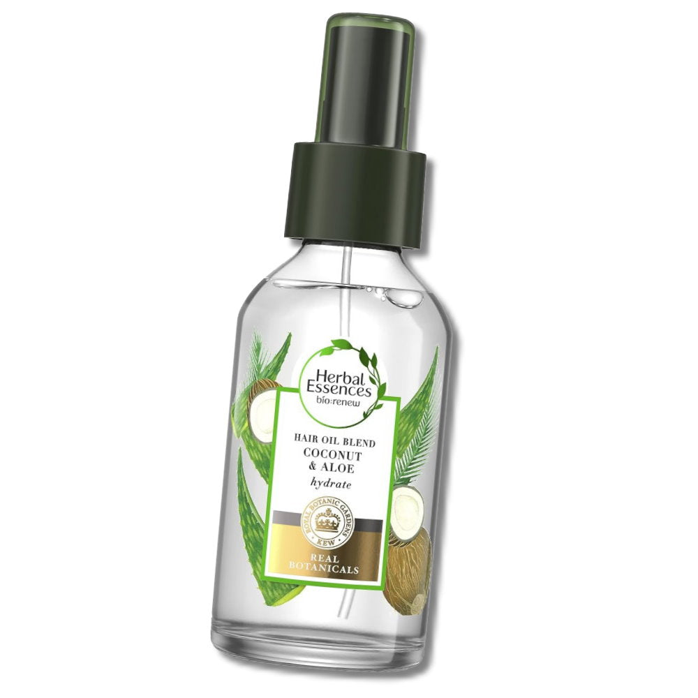 Shop Online 3x Herbal Essences Hair Oil Blend Coconut & Aloe Hydrate 100ml - Makeup Warehouse Australia