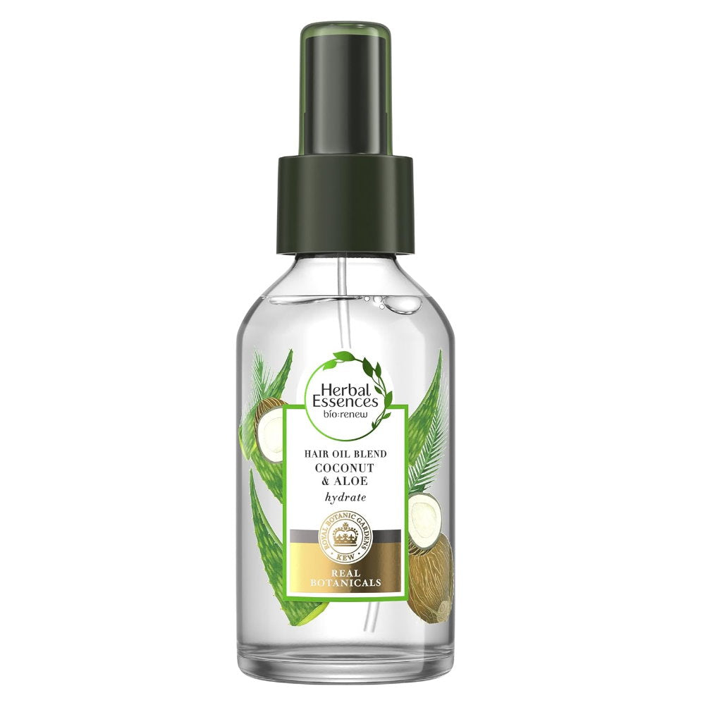 Shop Now - Herbal Essences Hair Oil Blend Coconut & Aloe Hydrate 100ml - Makeup Warehouse Australia