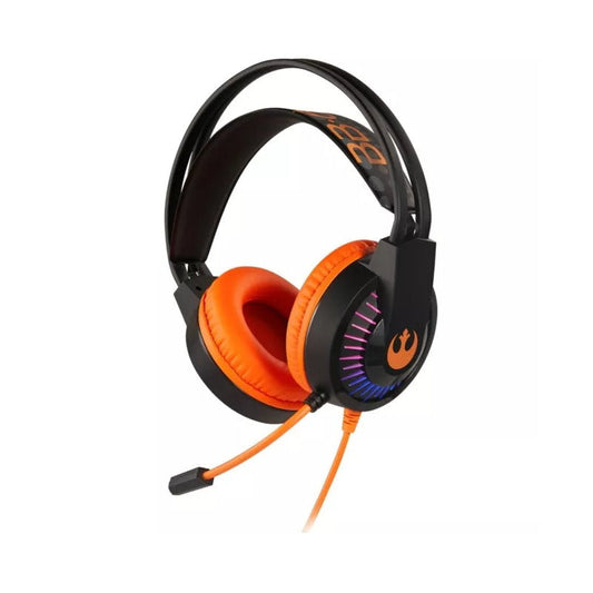 Disney Star Wars Gaming Headset with Microphone Black Orange
